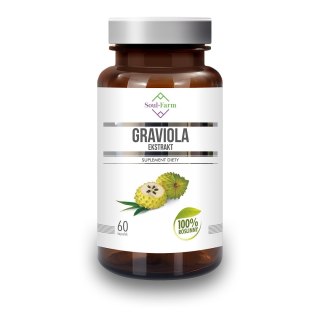 GRAVIOLA EKSTRAKT (550 mg) 60 KAPSUŁEK - SOUL FARM SOUL FARM (witaminy i ekstrakty)