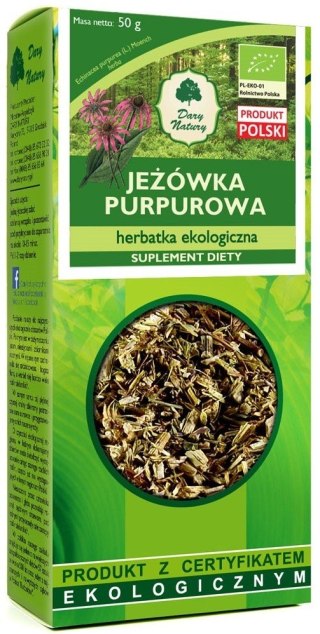 HERBATKA JEŻÓWKA PURPUROWA BIO 50 g - DARY NATURY DARY NATURY - herbatki