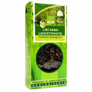 HERBATKA LIŚĆ BABKI LANCETOWATEJ BIO 25 g - DARY NATURY DARY NATURY - herbatki