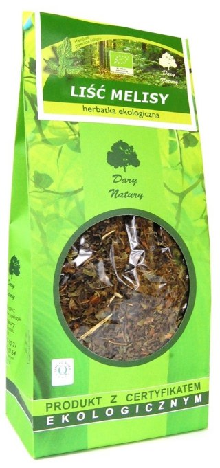 HERBATKA LIŚĆ MELISY BIO 100 g - DARY NATURY DARY NATURY - herbatki