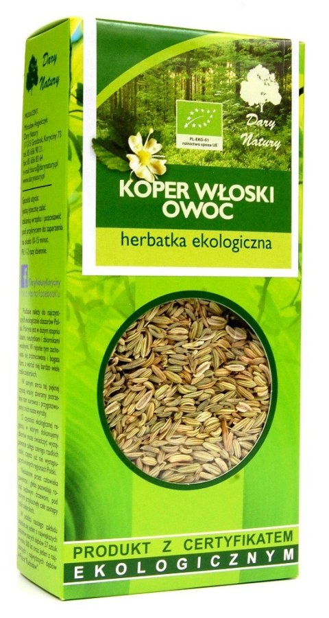 HERBATKA OWOC KOPRU WŁOSKIEGO BIO 50 g - DARY NATURY DARY NATURY - herbatki