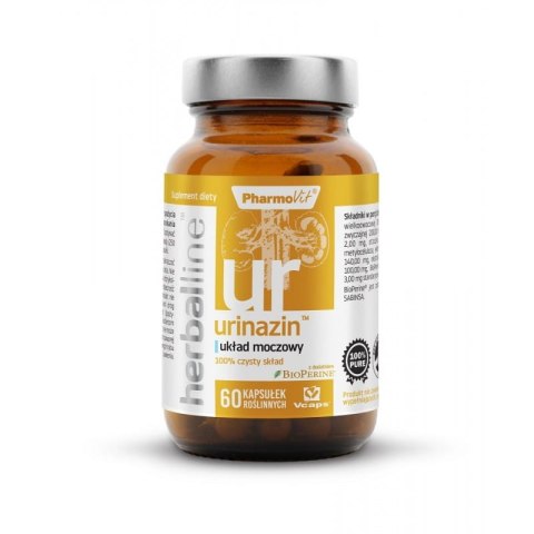 KAPSUŁKI NA UKŁAD MOCZOWY (URINAZIN) BEZGLUTENOWE 60 szt. - PHARMOVIT (HERBALLINE) PHARMOVIT (suplementy diety)