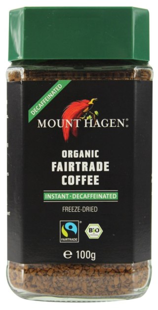 KAWA ROZPUSZCZALNA BEZKOFEINOWA ARABICA/ROBUSTA FAIR TRADE BIO 100 g - MOUNT HAGEN MOUNT HAGEN (kawy)