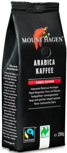 KAWA ZIARNISTA ARABICA 100 % FAIR TRADE BIO 250 g - MOUNT HAGEN MOUNT HAGEN (kawy)