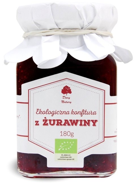 KONFITURA Z ŻURAWINY BIO 180 g - DARY NATURY DARY NATURY - inne
