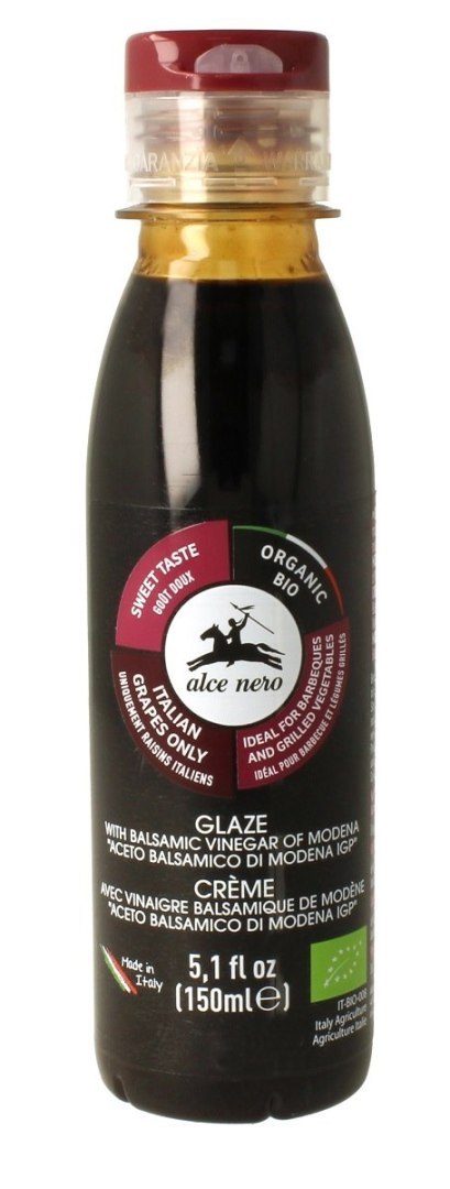 KREM NA BAZIE OCTU BALSAMICZNEGO Z MODENY (GLAZE) BIO 150 ml - ALCE NERO ALCE NERO (włoskie produkty)