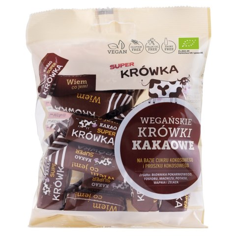 KRÓWKI KAKAOWE BEZMLECZNE BEZGLUTENOWE BIO 150 g - ME GUSTO (SUPER KRÓWKA) ME GUSTO (krówki wegańskie, czekolady, wafelki)