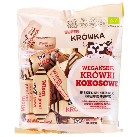 KRÓWKI KOKOSOWE BEZMLECZNE BEZGLUTENOWE BIO 150 g - ME GUSTO (SUPER KRÓWKA) ME GUSTO (krówki wegańskie, czekolady, wafelki)