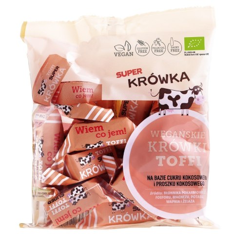 KRÓWKI TOFFI BEZMLECZNE BEZGLUTENOWE BIO 150 g - ME GUSTO (SUPER KRÓWKA) ME GUSTO (krówki wegańskie, czekolady, wafelki)