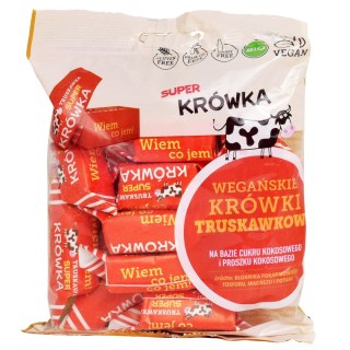 KRÓWKI TRUSKAWKOWE BEZMLECZNE BEZGLUTENOWE BIO 150 g - ME GUSTO (SUPER KRÓWKA) ME GUSTO (krówki wegańskie, czekolady, wafelki)