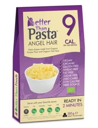 MAKARON (KONJAC) ANGEL HAIR BEZGLUTENOWY BIO 385 g (300 g) - BETTER THAN FOODS BETTER THAN FOODS (makarony konjac)