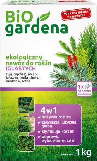 NAWÓZ DO ROŚLIN IGLASTYCH ECO 1 kg - BIOGARDENA BIOGARDENA (nawozy)
