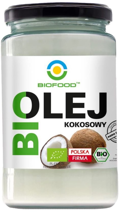 OLEJ KOKOSOWY BEZWONNY BIO 670 ml - BIOFOOD BIOFOOD (soki, przetwory, octy, olej kokosowy)