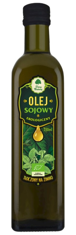 OLEJ SOJOWY TŁOCZONY NA ZIMNO BIO 250 ml - DARY NATURY DARY NATURY - inne