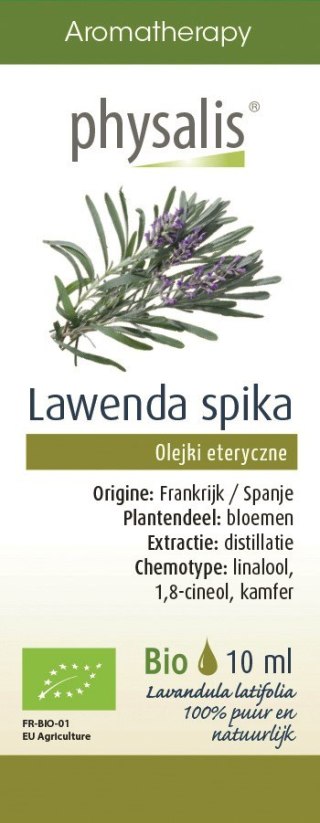 OLEJEK ETERYCZNY LAWENDA SZEROKOLISTNA BIO 10 ml - PHYSALIS PHYSALIS (olejki eteryczne, suplementy)