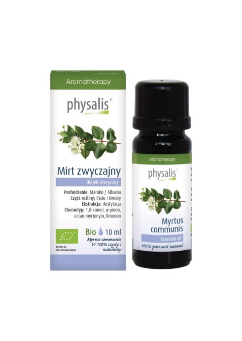 OLEJEK ETERYCZNY MIRT ZWYCZAJNY BIO 10 ml - PHYSALIS PHYSALIS (olejki eteryczne, suplementy)
