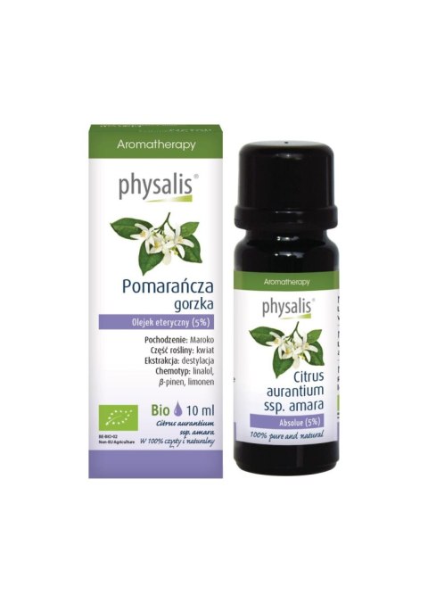 OLEJEK ETERYCZNY POMARAŃCZA GORZKA BIO 10 ml - PHYSALIS PHYSALIS (olejki eteryczne, suplementy)