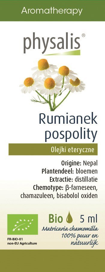 OLEJEK ETERYCZNY RUMIANEK POSPOLITY BIO 5 ml - PHYSALIS PHYSALIS (olejki eteryczne, suplementy)
