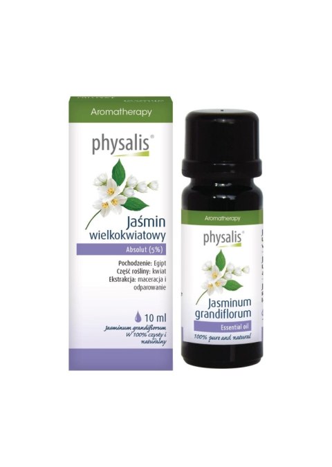 OLEJEK JAŚMIN WIELKOKWIATOWY ABSOLUT 10 ml - PHYSALIS PHYSALIS (olejki eteryczne, suplementy)
