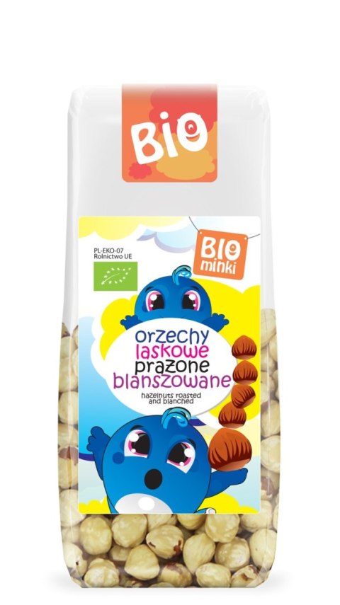 ORZECHY LASKOWE BLANSZOWANE PRAŻONE BIO 100 g - BIOMINKI BIOMINKI (przekąski dla dzieci, kaszki)