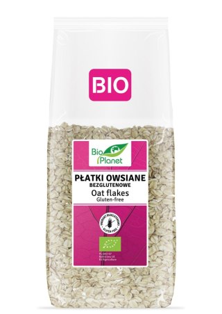 PŁATKI OWSIANE BEZGLUTENOWE BIO 600 g - BIO PLANET BIO PLANET - seria RÓŻOWA (płatki, otręby, musli)