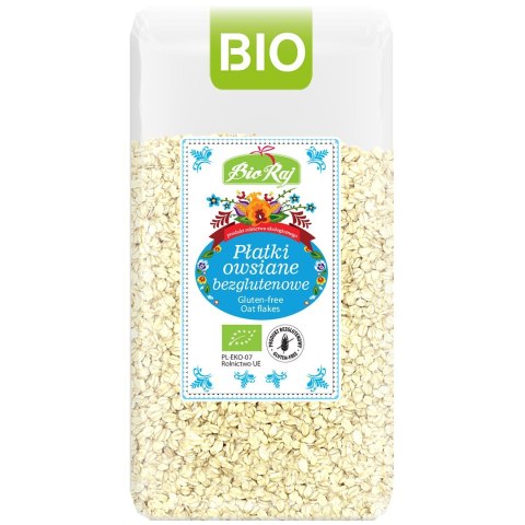 PŁATKI OWSIANE BEZGLUTENOWE BIO (POLSKA) 350 g - BIO RAJ BIO RAJ (100 % z Polski)