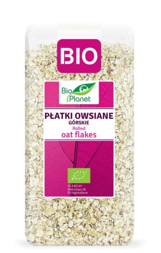 PŁATKI OWSIANE GÓRSKIE BIO 300 g - BIO PLANET BIO PLANET - seria RÓŻOWA (płatki, otręby, musli)