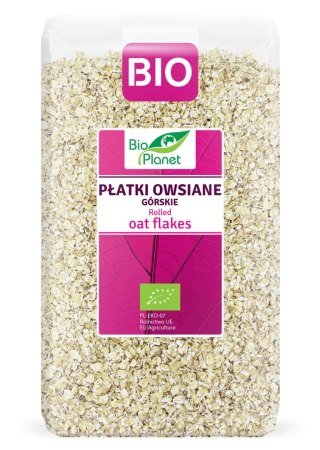 PŁATKI OWSIANE GÓRSKIE BIO 600 g - BIO PLANET BIO PLANET - seria RÓŻOWA (płatki, otręby, musli)