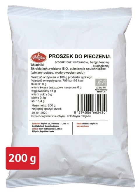 PROSZEK DO PIECZENIA BEZGLUTENOWY BIO 200 g - AMYLON AMYLON (budynie, galaretki,kisiele,cukry, skrobie