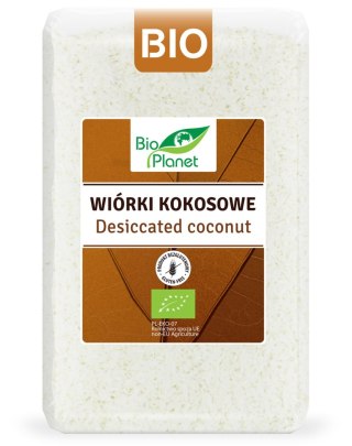 WIÓRKI KOKOSOWE BEZGLUTENOWE BIO 1 kg - BIO PLANET BIO PLANET - seria BRĄZOWA (orzechy i pestki)