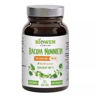 BACOPA MONNIERI EKSTRAKT (300 mg) BEZGLUTENOWY 120 KAPSUŁEK - BIOWEN BIOWEN (suplementy diety)