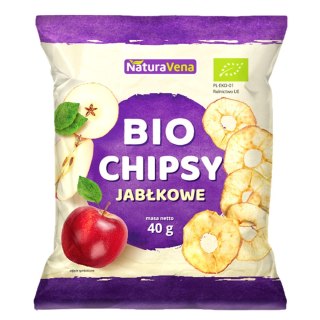 CHIPSY JABŁKOWE BEZGLUTENOWE BIO 40 g - NATURAVENA NATURAVENA