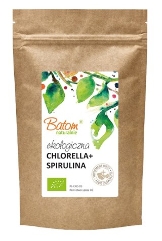 CHLORELLA + SPIRULINA BIO 500 TABLETEK - BATOM BATOM (oleje, soki, sole kąpielowe)