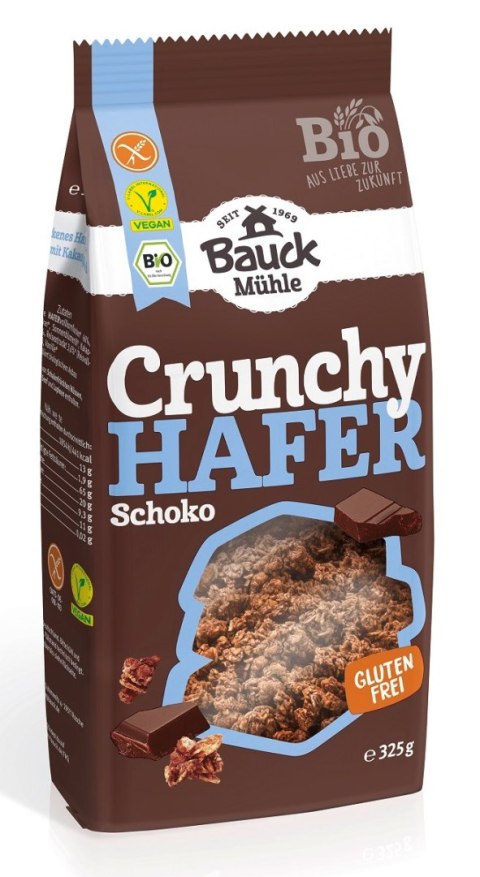 CRUNCHY OWSIANE KAKAOWE BEZGLUTENOWE BIO 325 g - BAUCK HOF BAUCK HOF (mieszanki do wypieków)