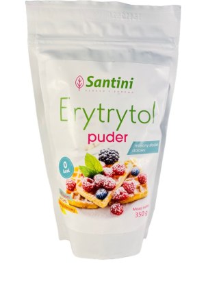 ERYTRYTOL PUDER BEZGLUTENOWY 350 g - SANTINI SANTINI (ksylitol, gumy do żucia SPRY)
