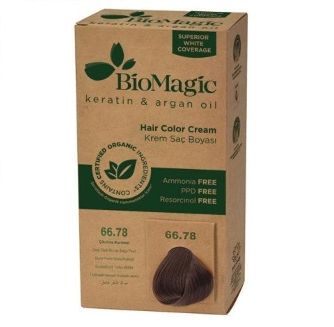 FARBA DO WŁOSÓW BARDZO CIEMNY PERŁOWY BLOND (66.78) 250 g - BIOMAGIC BIOMAGIC (farby do włosów)