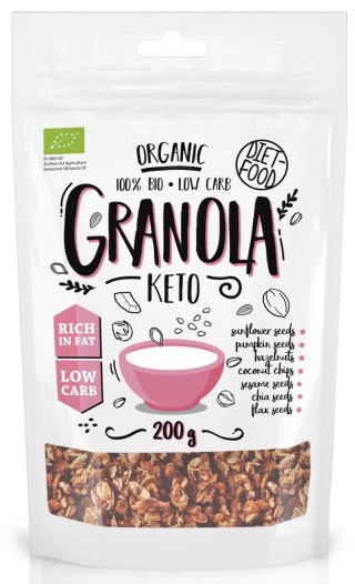 GRANOLA KETO BIO 200 g - DIET-FOOD DIET-FOOD