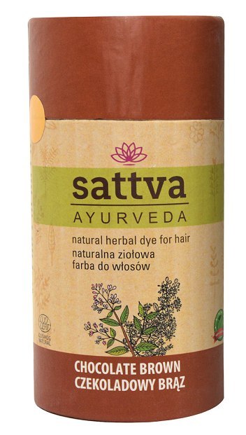 HENNA CZEKOLADOWY BRĄZ ECO 150 g - SATTVA (AYURVEDA) SATTVA (kosmetyki ajurwedyjskie, kadzidełka)