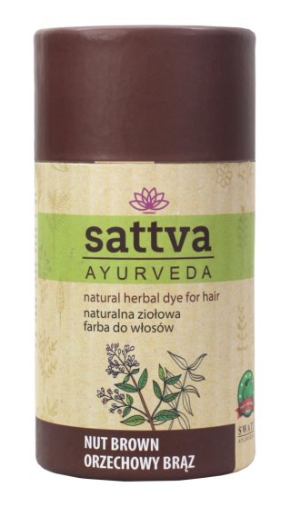 HENNA ORZECHOWY BRĄZ ECO 150 g - SATTVA (AYURVEDA) SATTVA (kosmetyki ajurwedyjskie, kadzidełka)