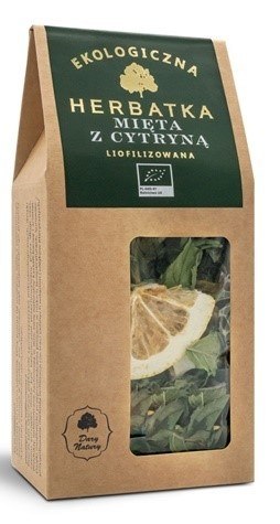 HERBATKA LIOFILIZOWANA MIĘTA Z CYTRYNĄ BIO 25 g - DARY NATURY DARY NATURY - herbatki