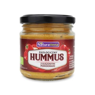 HUMMUS Z SUSZONYMI POMIDORAMI BIO 185 g - NATURAVENA NATURAVENA
