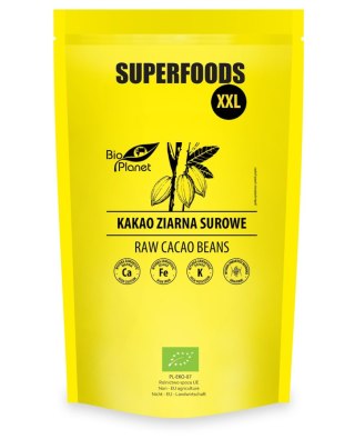 KAKAO ZIARNA SUROWE BIO 600 g - BIO PLANET SUPERFOODS BIO PLANET - seria SUPERFOODS