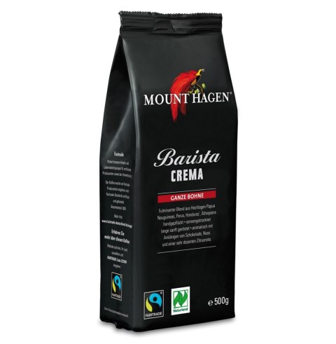 KAWA ZIARNISTA ARABICA 100 % BARISTA CREMA FAIR TRADE BIO 500 g - MOUNT HAGEN MOUNT HAGEN (kawy)