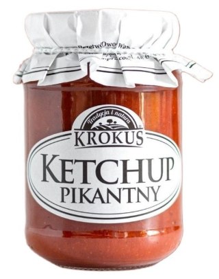 KETCHUP PIKANTNY BEZGLUTENOWY 180 g - KROKUS KROKUS (przetwory owocowe i warzywne)