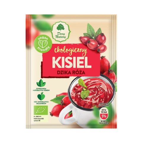 KISIEL INSTANT DZIKA RÓŻA BEZGLUTENOWY BIO 30 g - DARY NATURY DARY NATURY - inne