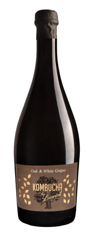 KOMBUCHA BELLEBULLE NA PŁATKACH DĘBU O SMAKU BIAŁYCH WINOGRON BIO 750 ml - KOMBUCHA BY LAURENT KOMBUCHA BY LAURENT (kombucha)