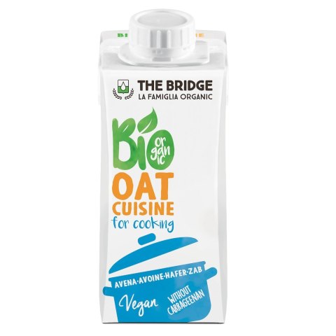 KREM OWSIANY DO GOTOWANIA BEZ DODATKU CUKRÓW BIO 200 ml - THE BRIDGE THE BRIDGE (napoje i desery roślinne)