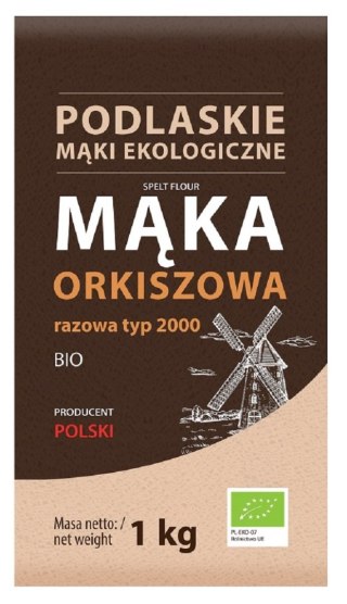 MĄKA ORKISZOWA RAZOWA TYP 2000 BIO 1 kg - BIO LIFE (MĄKI PODLASKIE) BIO LIFE (mąki)