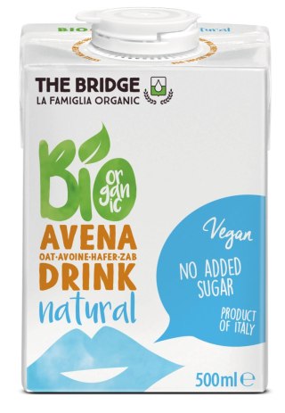 NAPÓJ OWSIANY BEZ DODATKU CUKRÓW BIO 500 ml - THE BRIDGE THE BRIDGE (napoje i desery roślinne)