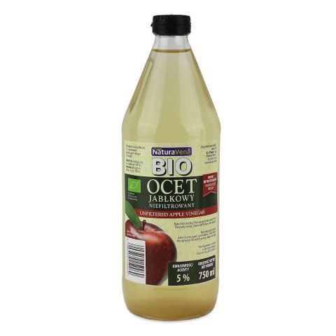 OCET JABŁKOWY 5 % NIEFILTROWANY BIO 750 ml - NATURAVENA NATURAVENA